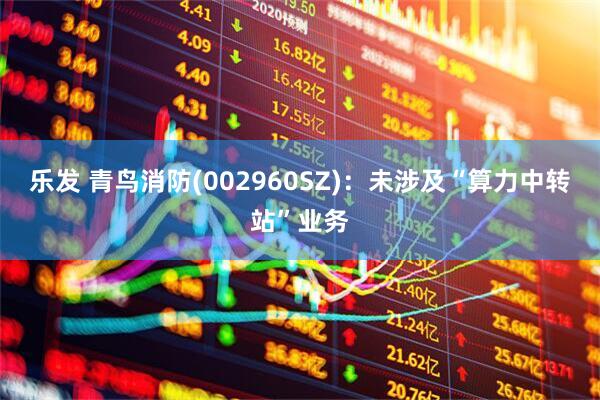乐发 青鸟消防(002960SZ)：未涉及“算力中转站”业务
